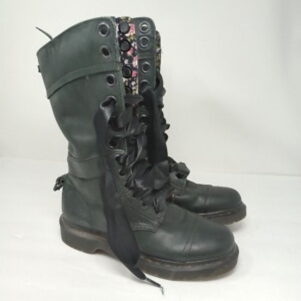 **Rare** 1914 triumph doc martens dark green sz 7 / eu 38